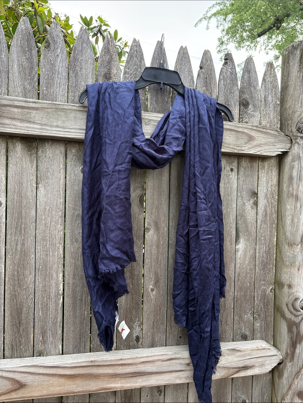 Nine West navy viscose scarf. NWT!!